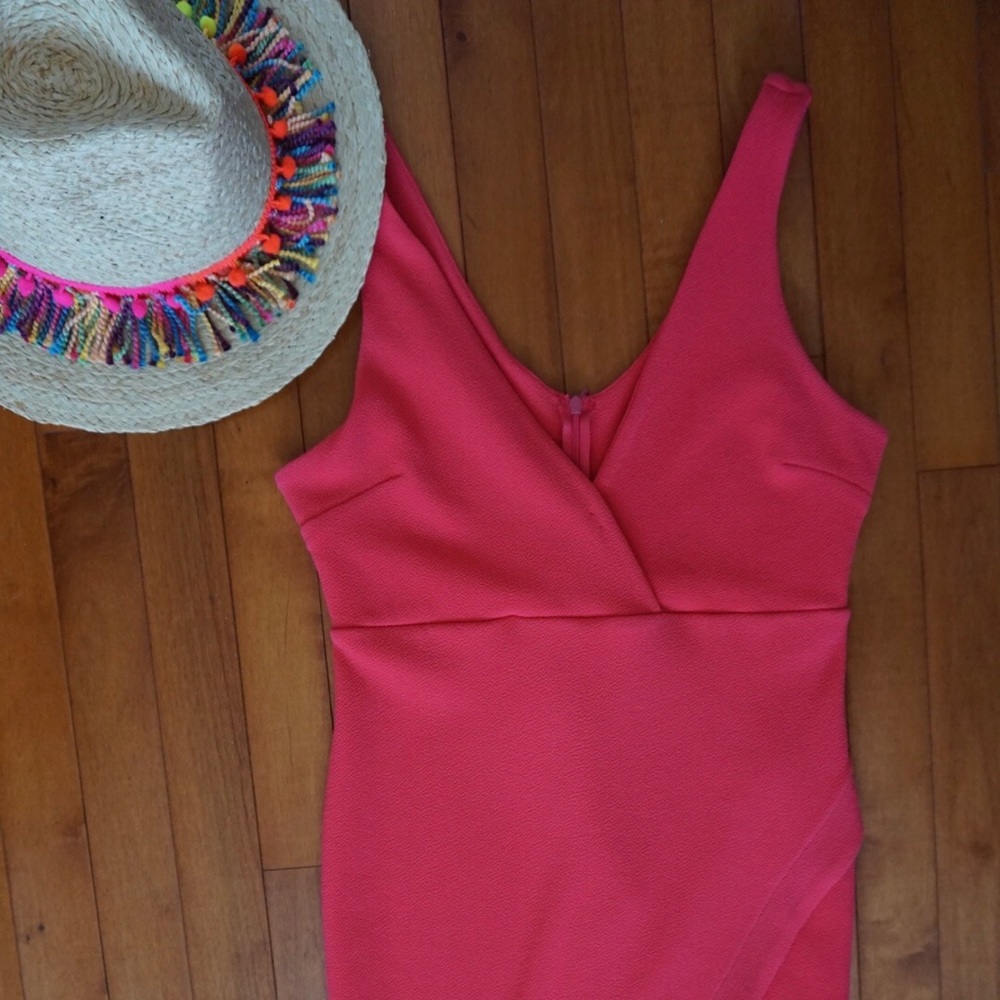 Hot pink dress